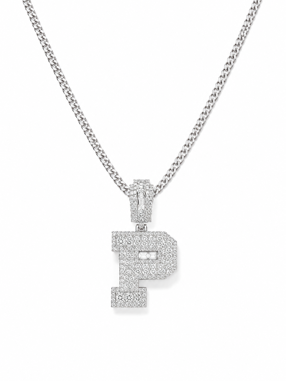 Ice Initial Necklace